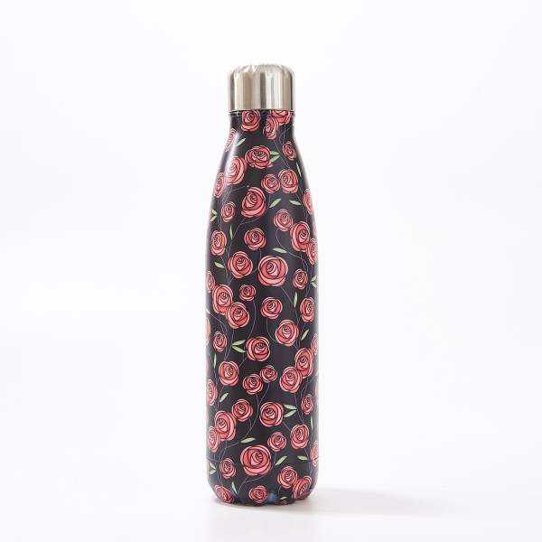 T23 Black Mackintosh Rose Thermal Bottle