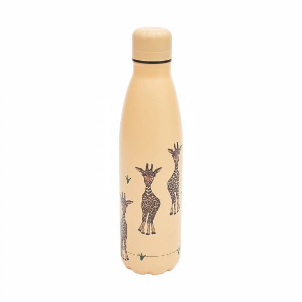 T37 Beige Giraffes Thermal Bottle