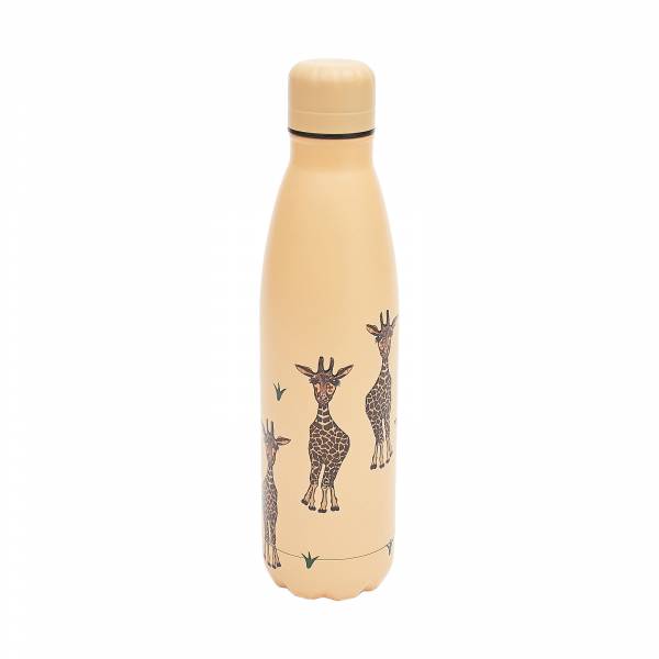 T37 Beige Giraffes Thermal Bottle
