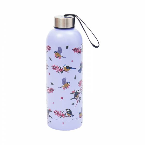 T43 Lilac Blue Tits Thermal Bottle