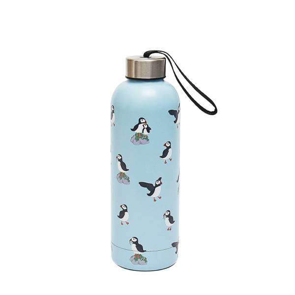 T78 Blue Multi Puffin Thermal Bottle