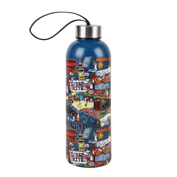 T94 Navy Great Britain Thermal Bottle