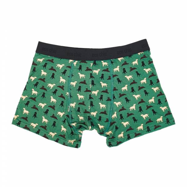 U03 Green Labradors Bamboo Underpant M