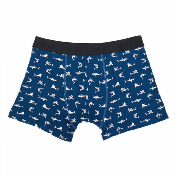 U07 Blue Sharks Bamboo Underpant M