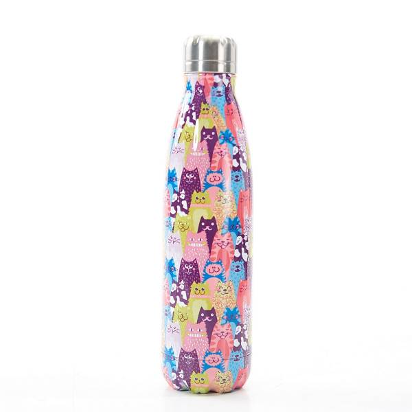 T05 Multiple Stacking Cats Thermal Bottle