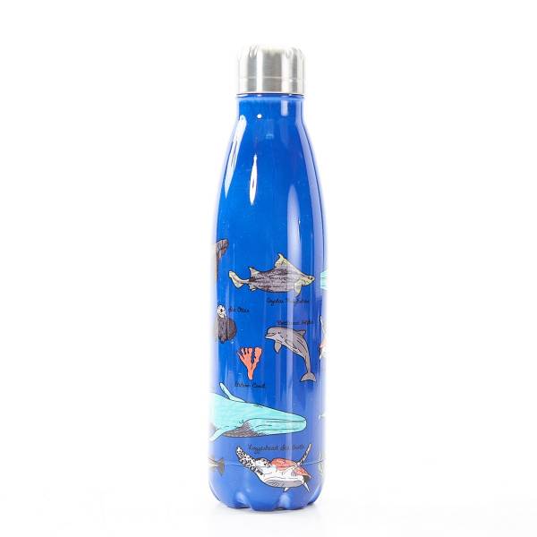 T06 Blue Sea Creatures Thermal Bottle