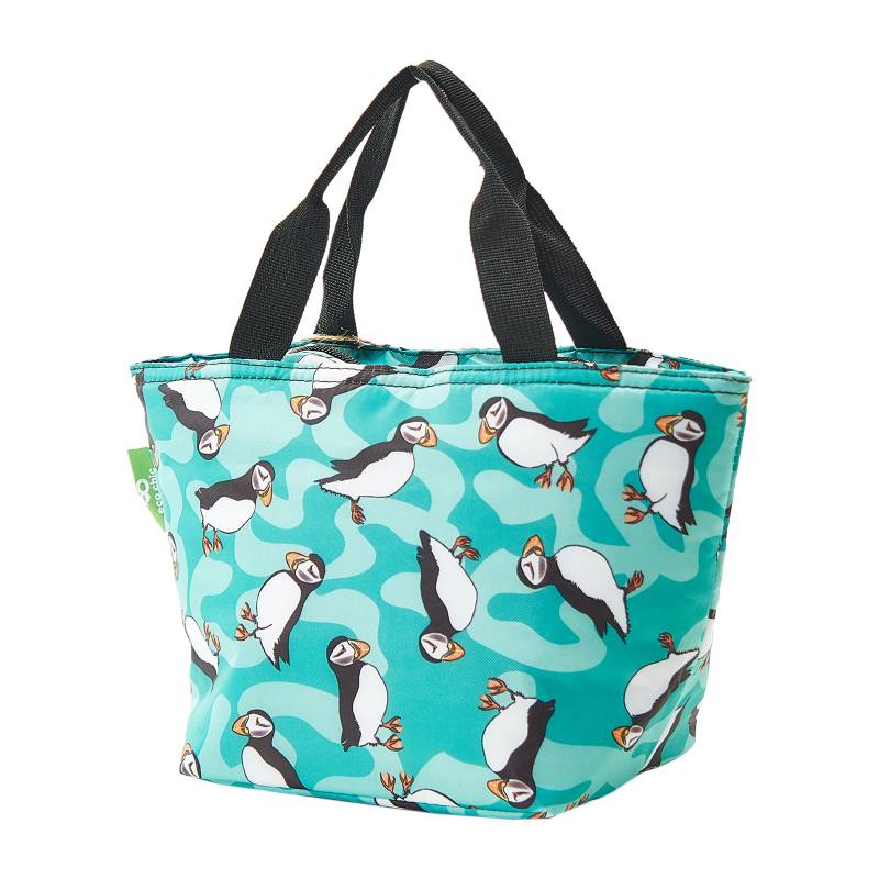 C28 Teal Puffin Lunch Bag x2